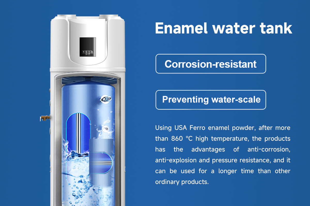R290 All in one heat pump water heater top discharge 200L R290 All in one heat pump water heater top discharge 200L