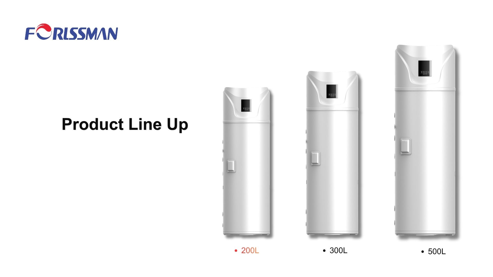 R290 All in one heat pump water heater top discharge 200L