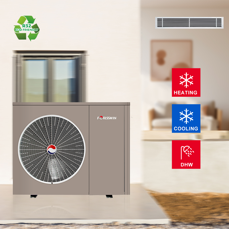 Heating & Cooling DHW 10KW EVl Air Source Heat Pump for European