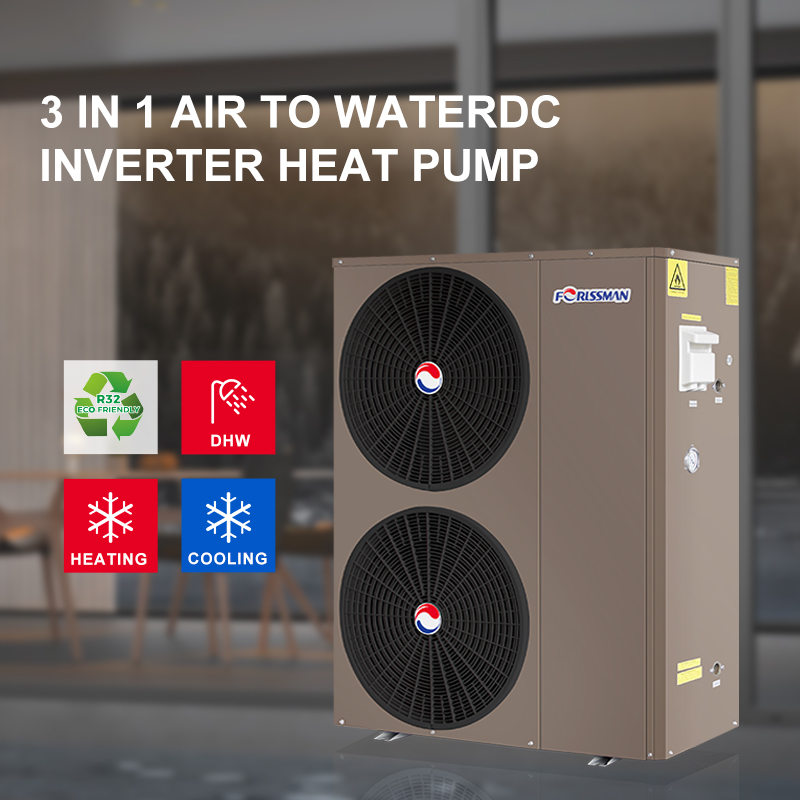Heating, Cooling and hot water Heat pump 26KW for European
