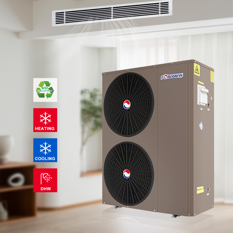 Heating, Cooling and hot water Heat pump 30KW for European