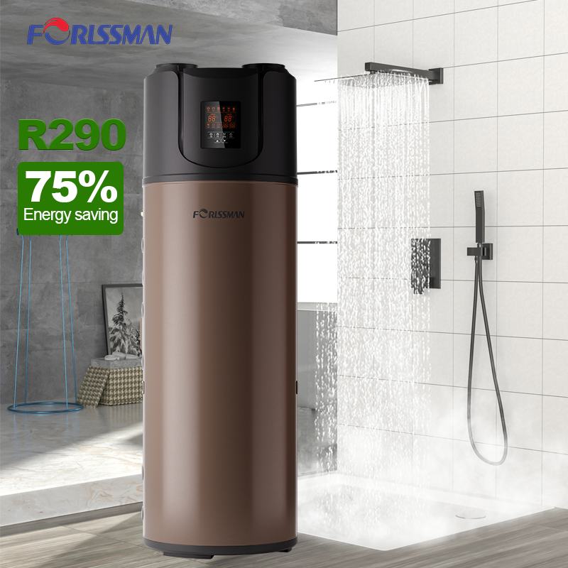 R290 All in one heat pump water heater 200L top blow