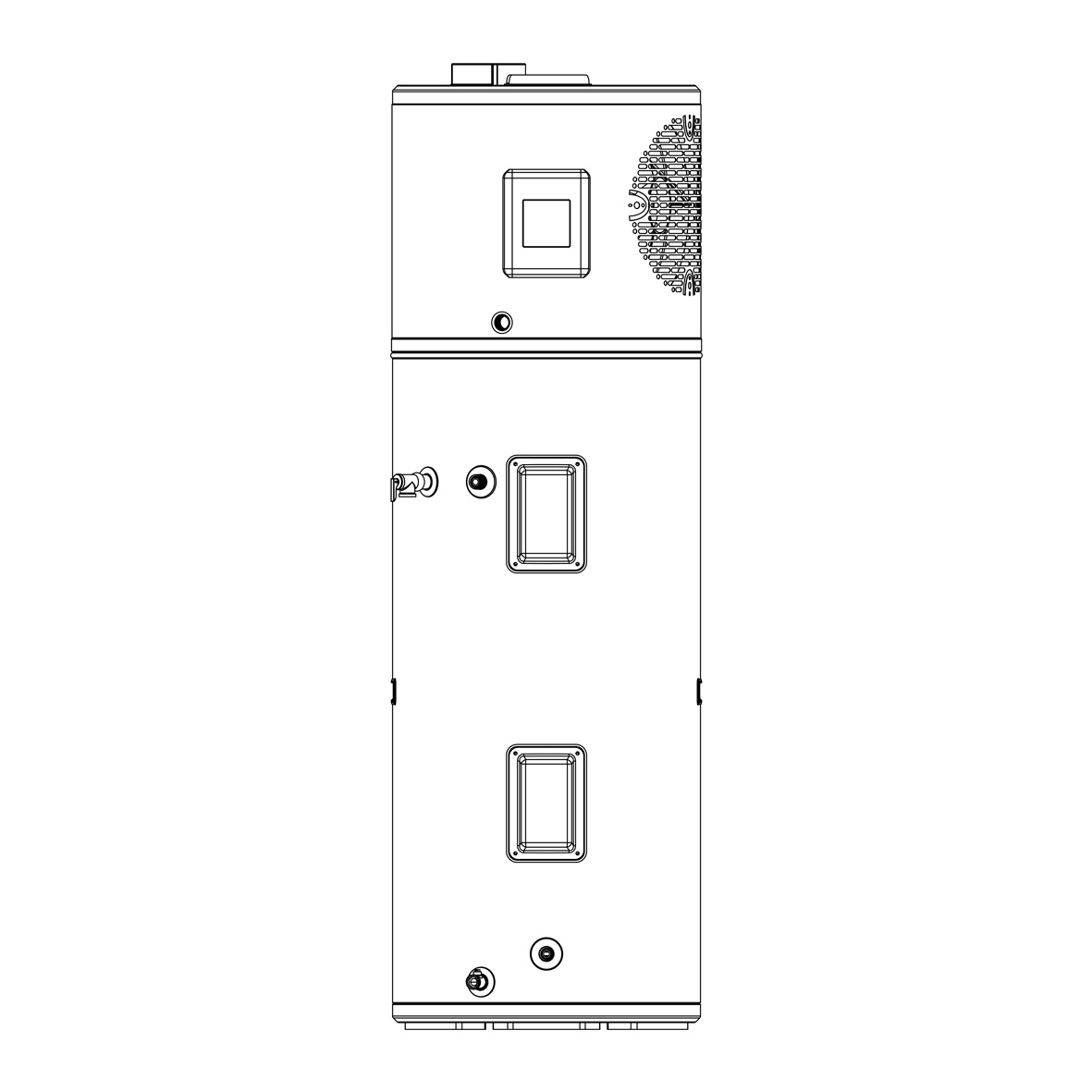 R513a Hybrid HPWH Tower for  American