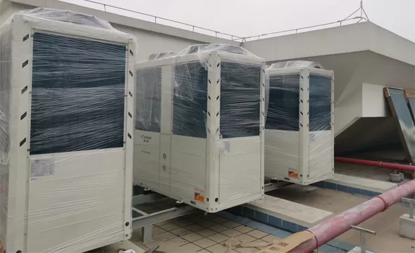 Commercial heat pump，installed for a mall