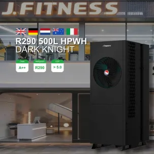 R290 All In One HPWH 500L Dark Knight