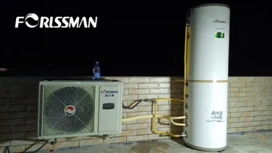 Heat pump water heater 200L Split type,installed in the outdoor.